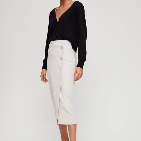 Babaton Dresses & Skirts - Aritzia Babaton Buttoned Up Skirt